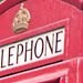 Classic London phone booths.