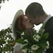 Lauri and Jack's wedding kiss.
