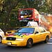 Street scene with cabs in New York